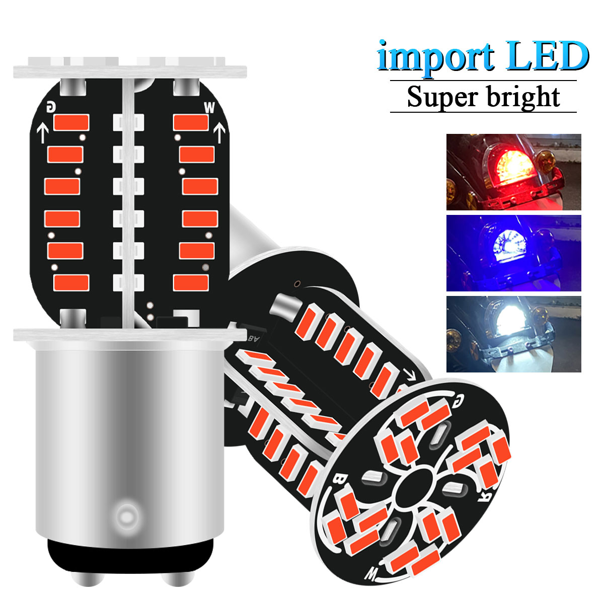 Sos Light Strobe - 1 Pezzo Luce Posteriore per Moto